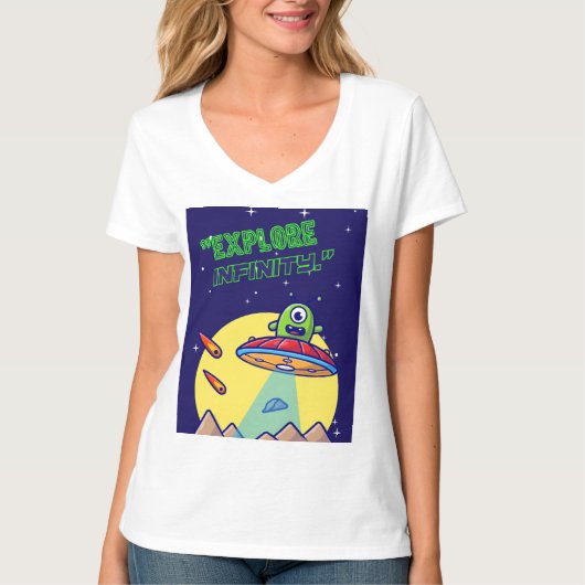 無限を探検しよう Tシャツ (正面)
