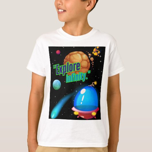 無限を探検しよう Tシャツ (正面)
