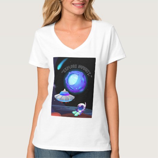 無限を探検しよう Tシャツ (正面)