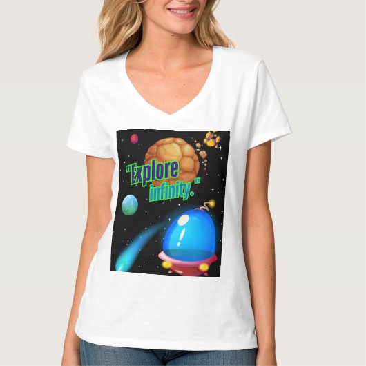 無限を探検しよう Tシャツ (正面)