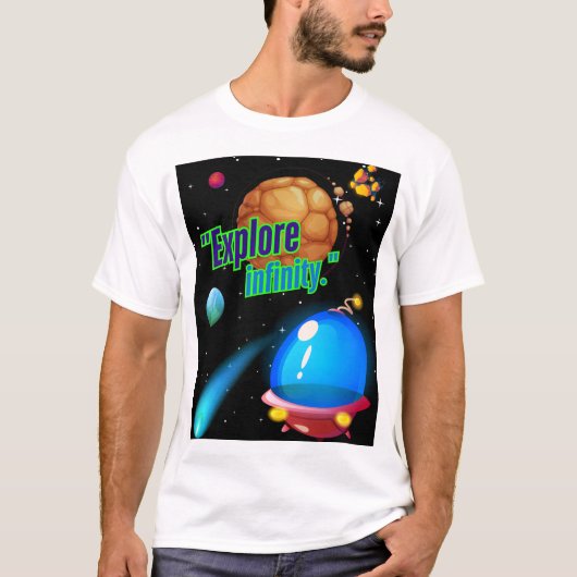 無限を探検しよう Tシャツ (正面)