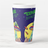 無限を探索する カフェラテマグ (正面)