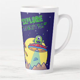 無限を探索する カフェラテマグ