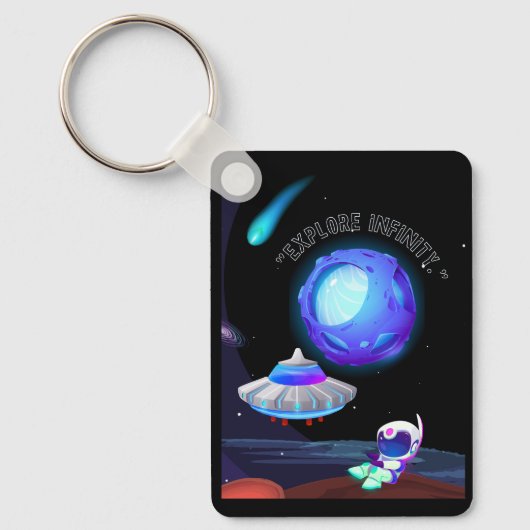 無限を探索する キーホルダー (正面)
