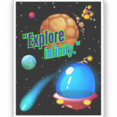 無限を探索する シール (正面)