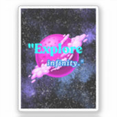 無限を探索する シール (正面)