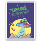 無限を探索する シール (正面)