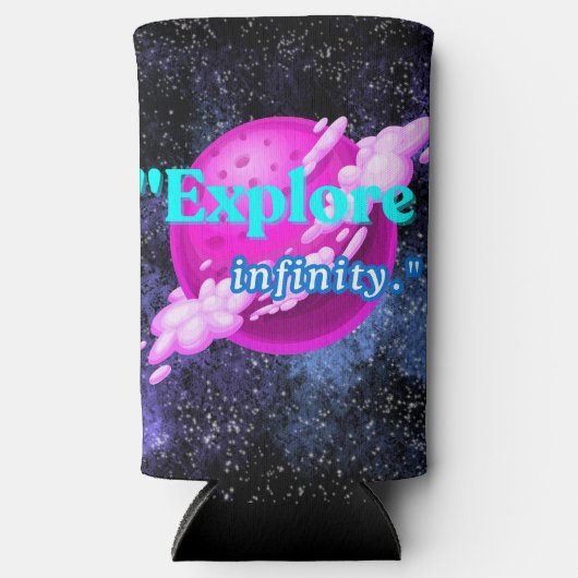 無限を探索する スリム缶クーラー (正面)