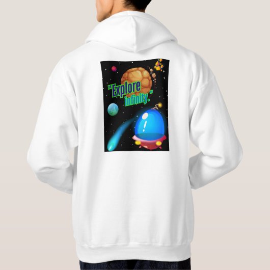 無限を探索する パーカ (裏面)