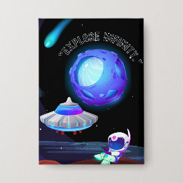 無限を探索する 缶バッジ