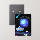 無限を探索する 缶バッジ (正面/裏面)