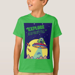 無限を探索する Tシャツ