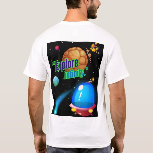 無限を探索する Tシャツ (裏面)