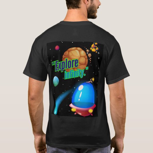 無限を探索する Tシャツ (裏面)