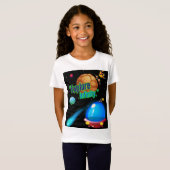 無限を探索する Tシャツ (正面フル)