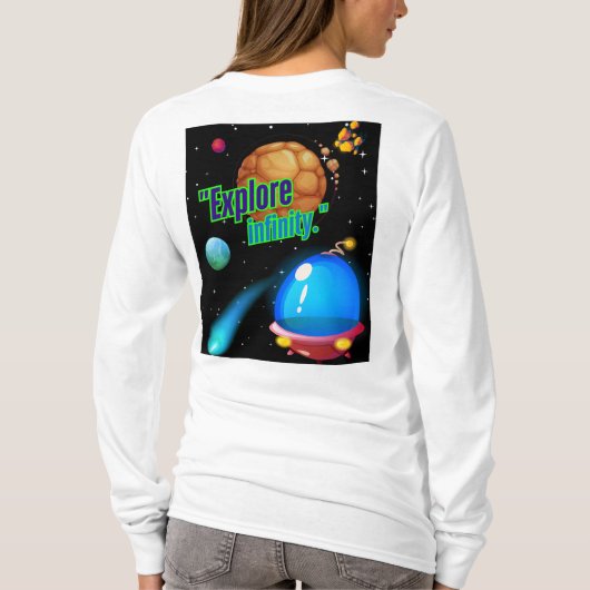 無限を探索する Tシャツ (裏面)