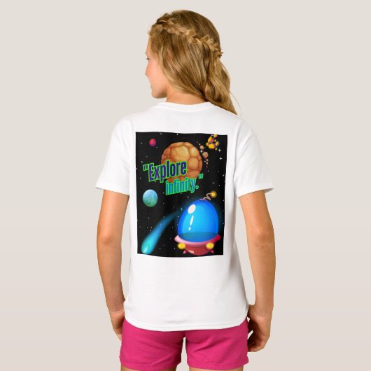 無限を探索する Tシャツ (裏面フル)