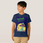 無限を探索する Tシャツ (正面フル)