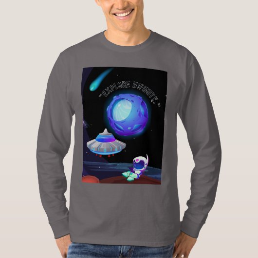 無限を探索せよ Tシャツ (正面)