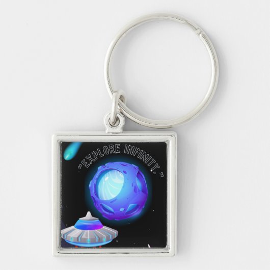 無限を探索 キーホルダー (正面)