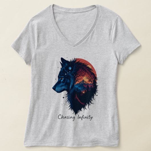 無限を追いかける Tシャツ (レイダウン)