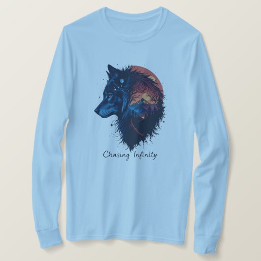 無限を追いかける Tシャツ (デザイン正面)