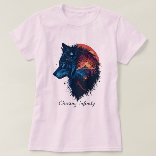 無限を追いかける Tシャツ (デザイン正面)