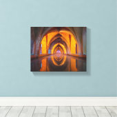 無限アーキテクチャのラップされたキャンバス キャンバスプリント (インサイチュ (ウッドフロア))