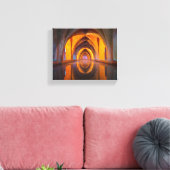 無限アーキテクチャのラップされたキャンバス キャンバスプリント (インサイチュ (リビング))