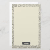 無限インク線モチーフ 便箋 (正面/裏面)