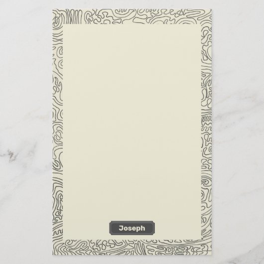 無限インク線モチーフ 便箋 (正面)