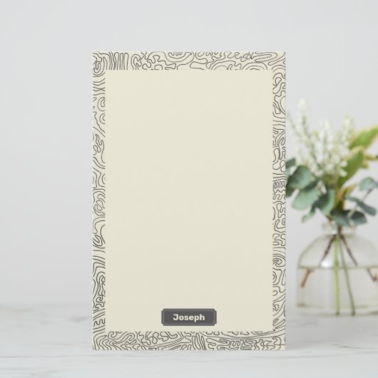 無限インク線モチーフ 便箋 (スタンド正面)