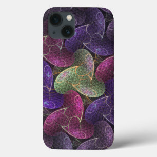 無限ウィッシュパープル抽象芸術 iPhone 13ケース