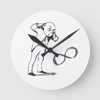 無限カッコいい記号哲学時計 ラウンド壁時計