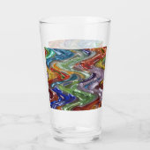 無限カラフル波 タンブラーグラス (裏面)