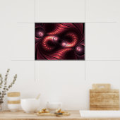 無限ギガポスター（赤） ポスター (キッチン)