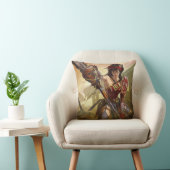 無限クライシス原子疑問に思女子イラストレーション クッション (椅子)