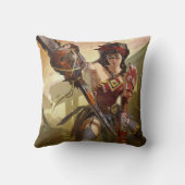 無限クライシス原子疑問に思女子イラストレーション クッション (裏面)