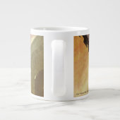 無限クライシス原子疑問に思女子イラストレーション ジャンボコーヒーマグカップ (裏面)