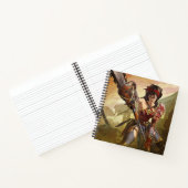 無限クライシス原子疑問に思女子イラストレーション ノートブック (内部)