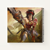 無限クライシス原子疑問に思女子イラストレーション ノートブック (裏面)