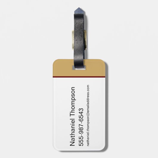 無限クライシス原子疑問に思女子イラストレーション ラゲッジタグ (裏面縦)