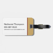 無限クライシス原子疑問に思女子イラストレーション ラゲッジタグ (裏面横)