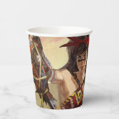 無限クライシス原子疑問に思女子イラストレーション 紙コップ (左)