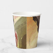 無限クライシス原子疑問に思女子イラストレーション 紙コップ (右)