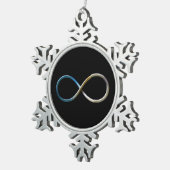 無限クリスマスのオーナメント スノーフレークピューターオーナメント (右)