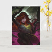 無限クリーズポイズンアイビーイラストレーション カード (黄色い花)