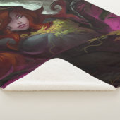 無限クリーズポイズンアイビーイラストレーション シェルパブランケット (3/4)