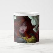 無限クリーズポイズンアイビーイラストレーション ジャンボコーヒーマグカップ (正面)