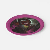 無限クリーズポイズンアイビーイラストレーション ペーパープレート (アングル)